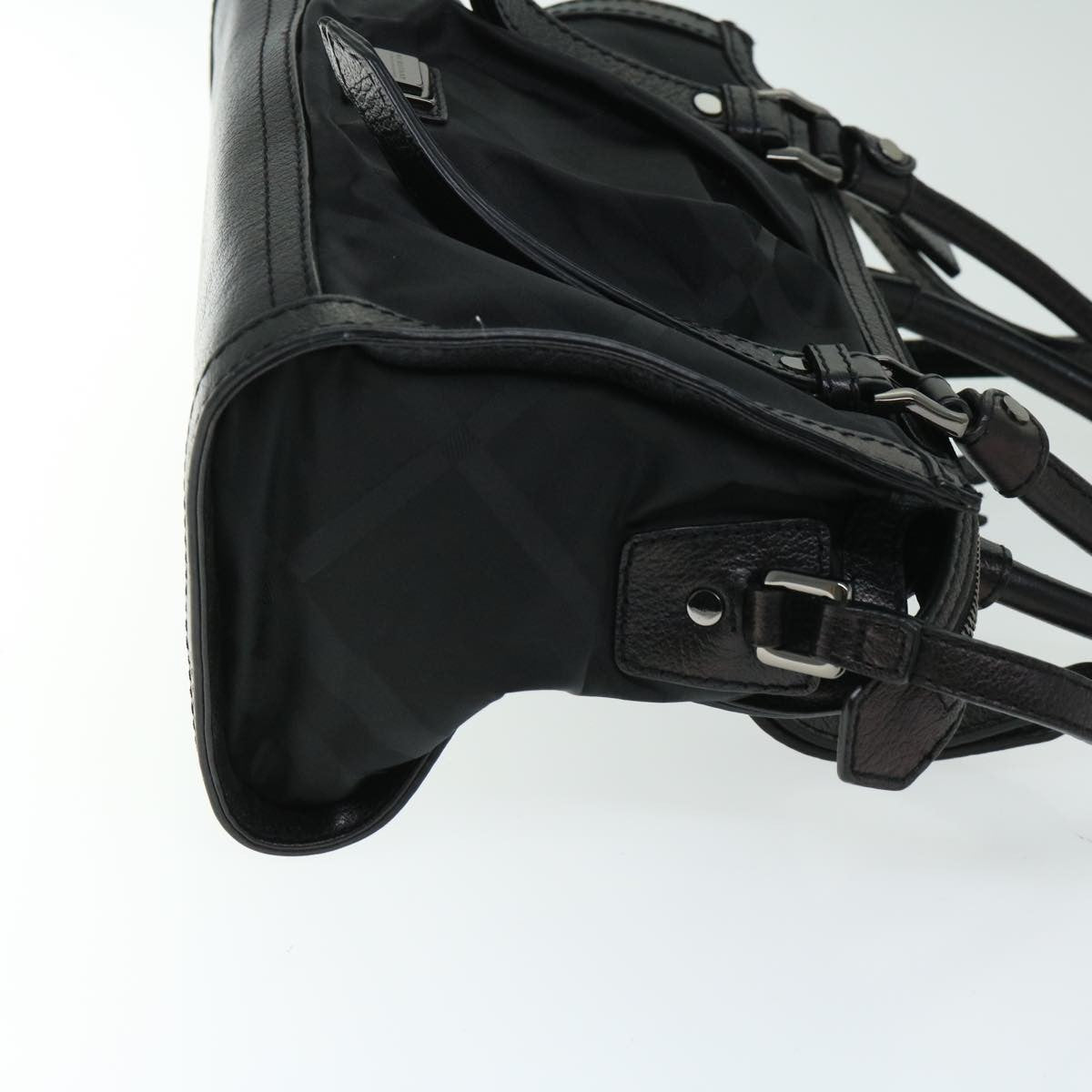 Burberry Vintage Handbag Nylon, BLACK, NYLON, Handbag