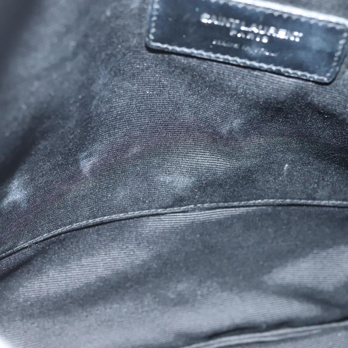 Saint Laurent Stars Zip Pouch Leather, BLACK, LEATHER, Clutche & pouche
