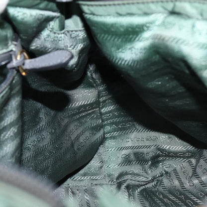 Prada Convertible Bow Tote Tessuto, GREEN, NYLON, Handbag