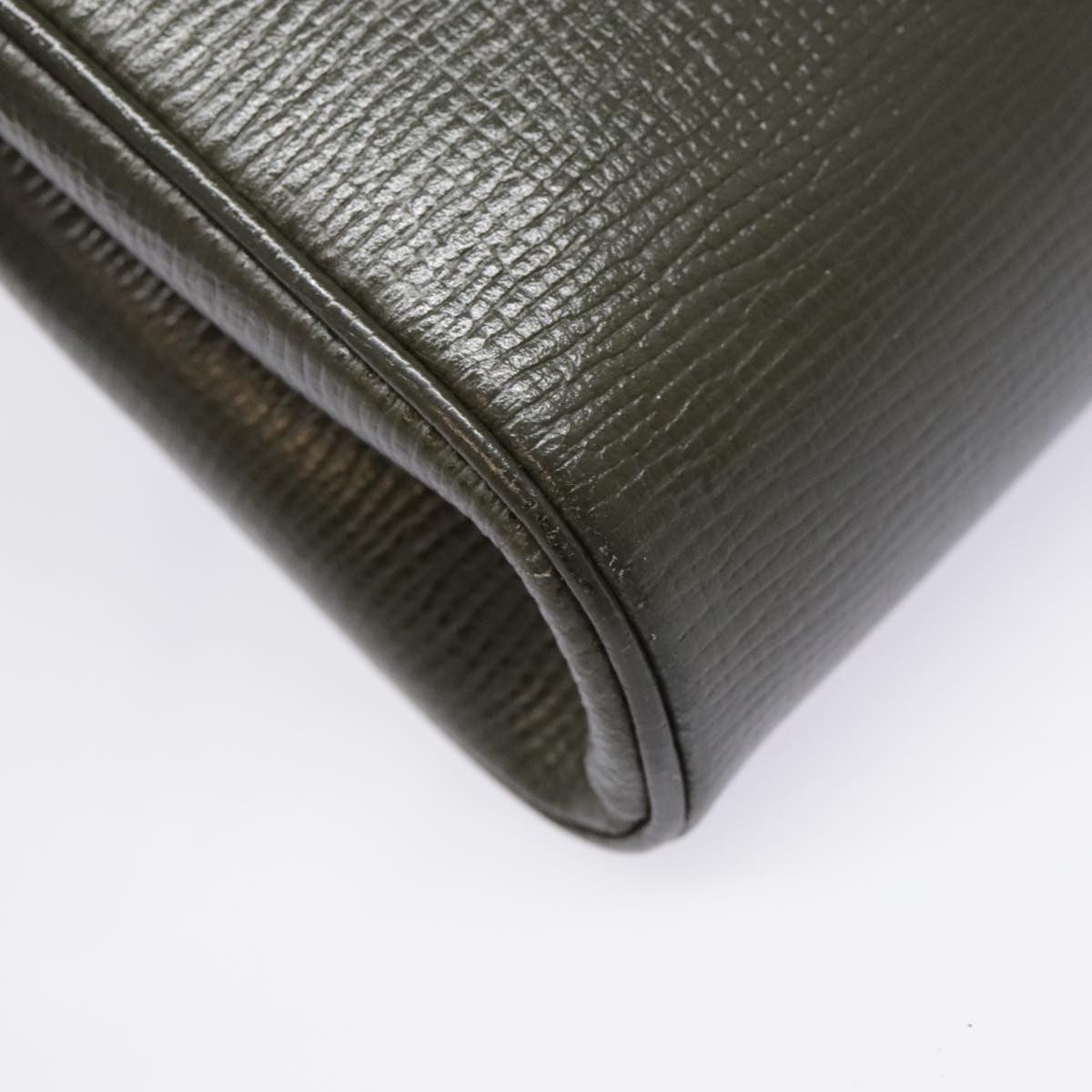 Celine Vintage Circle Logo Crossbody Bag Leather, KHAKI, LEATHER, Crossbody bag