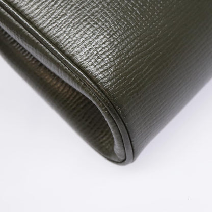 Celine Vintage Circle Logo Crossbody Bag Leather, KHAKI, LEATHER, Crossbody bag