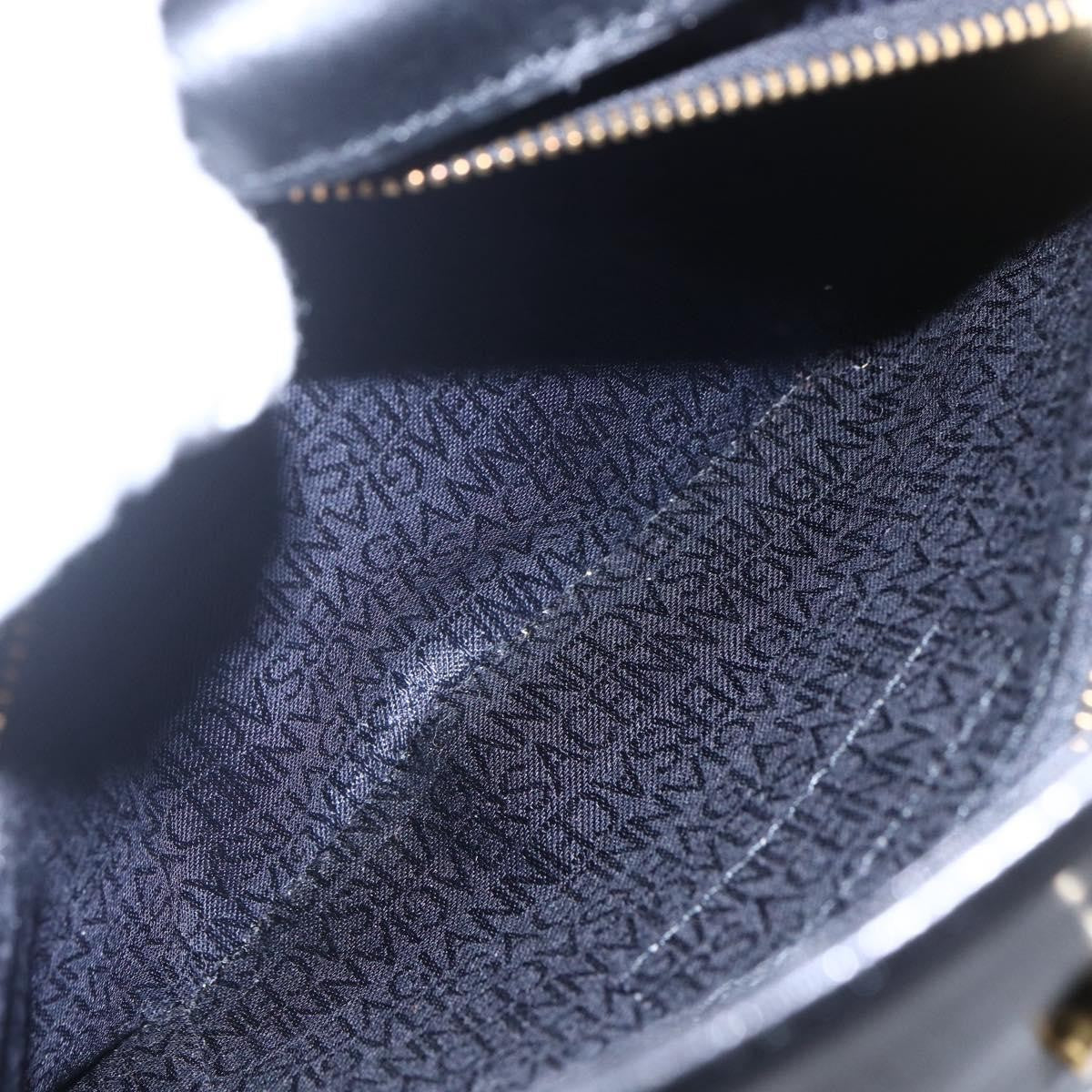 Versace Vintage Shoulder Bag Leather, BLACK, LEATHER, Shoulder bag