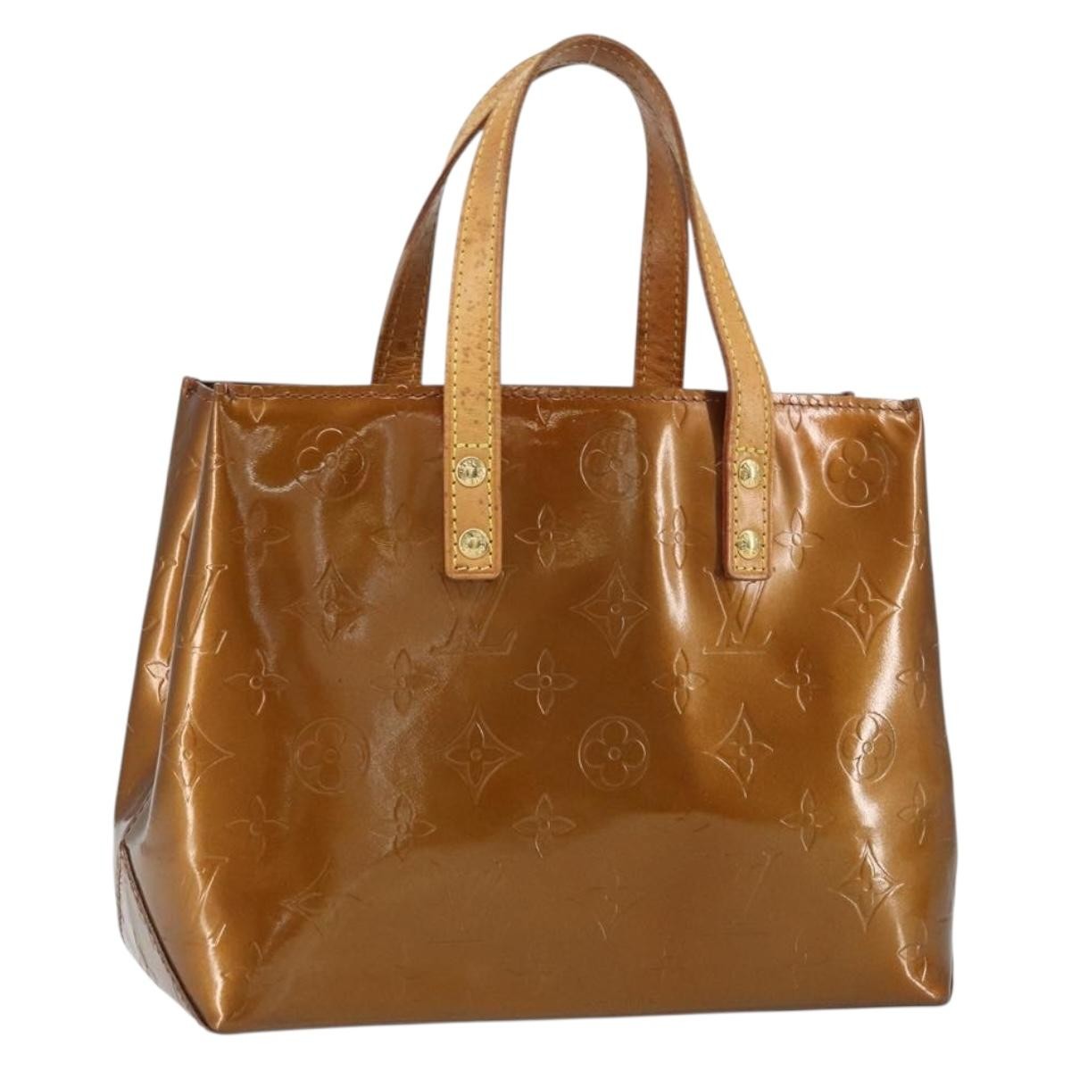 Louis Vuitton Reade Handbag Monogram Vernis, BROWN, PATENT_LEATHER, Tote bag
