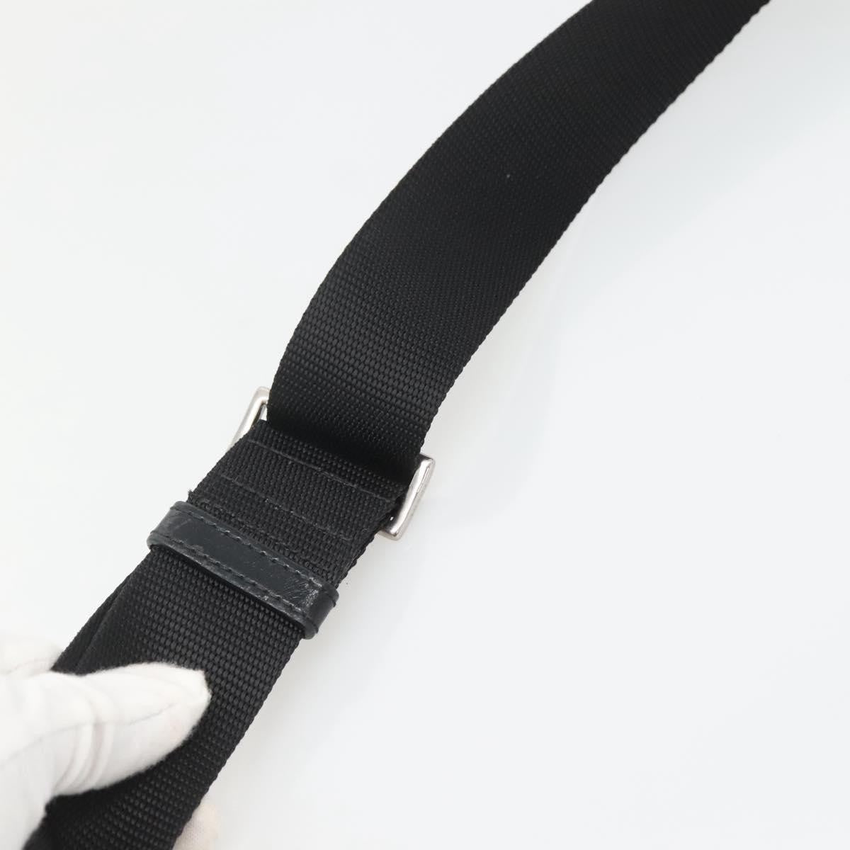 Prada Flat Messenger Bag Tessuto, BLACK, NYLON, Shoulder bag