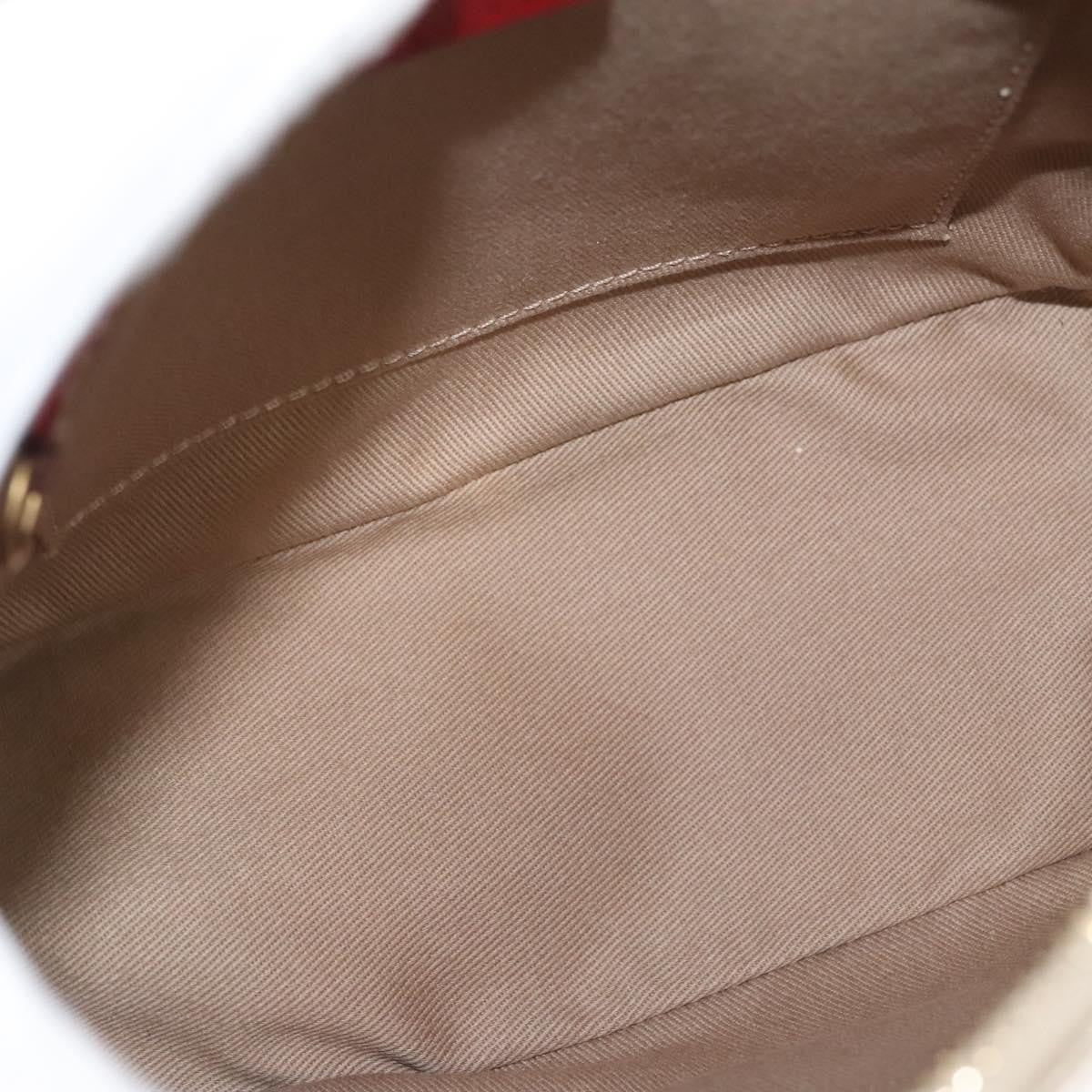 Celine Macadam Shoulder Bag Canvas, BEIGE, CANVAS, Shoulder bag