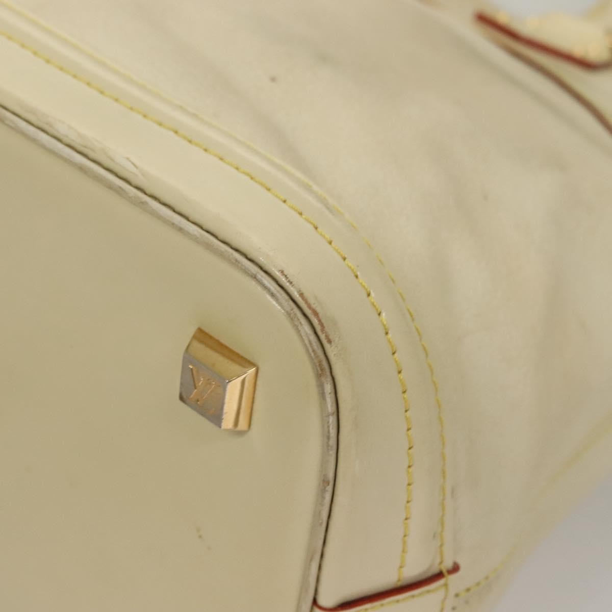 Louis Vuitton Suhali Lockit Handbag Leather, WHITE, LEATHER, Handbag