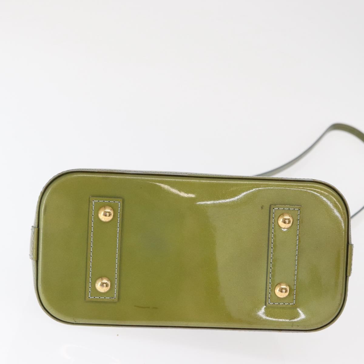 Louis Vuitton Alma Handbag Patent Leather, KHAKI, PATENT_LEATHER, Handbag