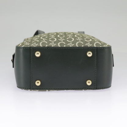Celine C Macadam Handbag Canvas, Gray, Canvas, Handbag