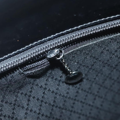 Gucci Vintage Bamboo Handle Bag Nylon, BLACK, NYLON, Handbag