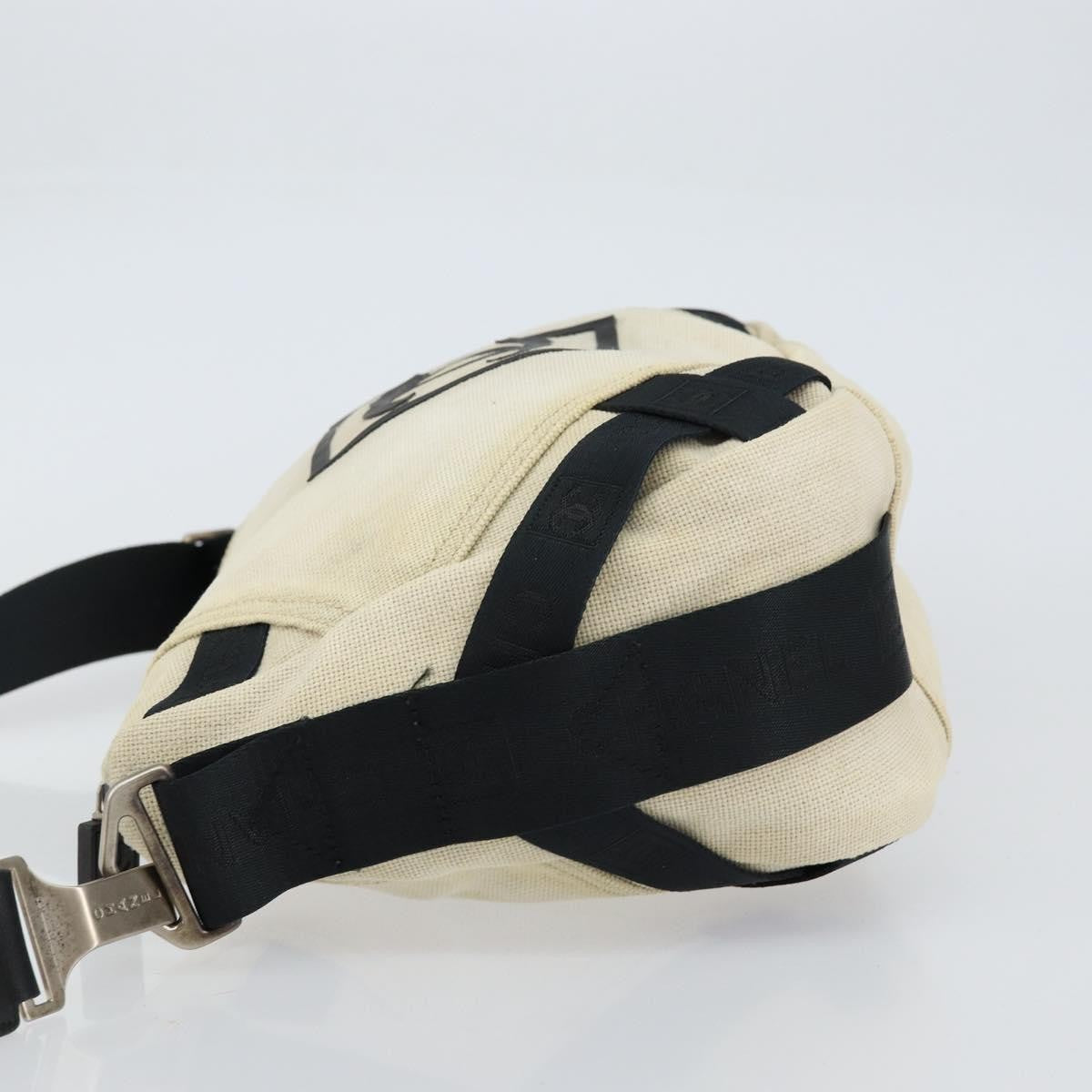 Chanel sports shoulder bag Coco mark, BEIGE, CANVAS, Shoulder bag