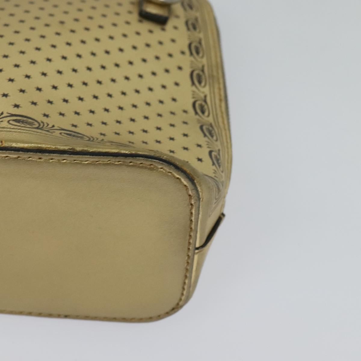 Gucci Dome Crossbody Bag Limited Edition Printed Leather, GOLD, LEATHER, Shoulder bag