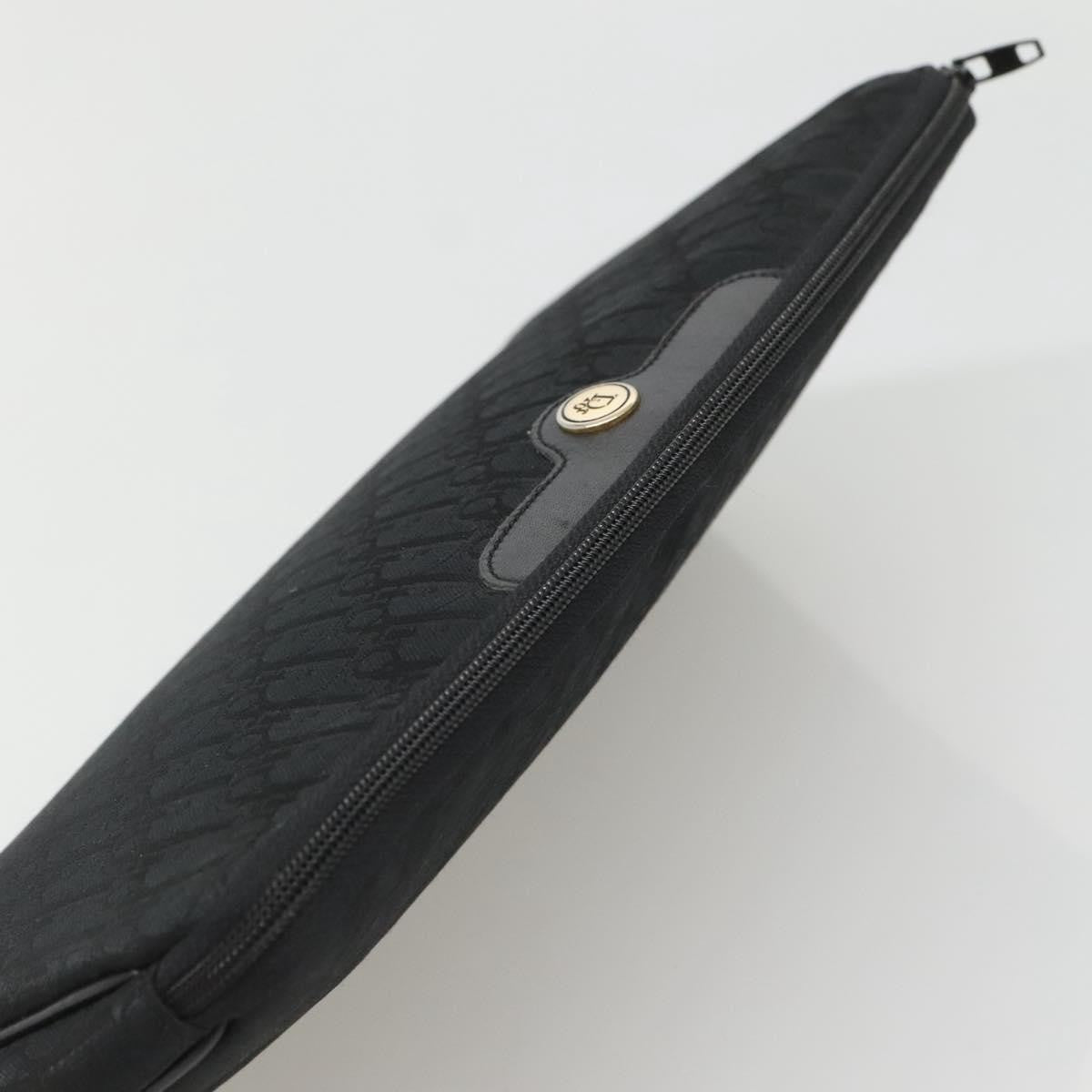 Christian Dior Trotter pouch Diorissimo Canvas, BLACK, CANVAS, Clutche & pouche