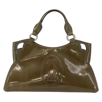 cartier Marcello Handbag Patent leather, KHAKI, PATENT_LEATHER, Handbag