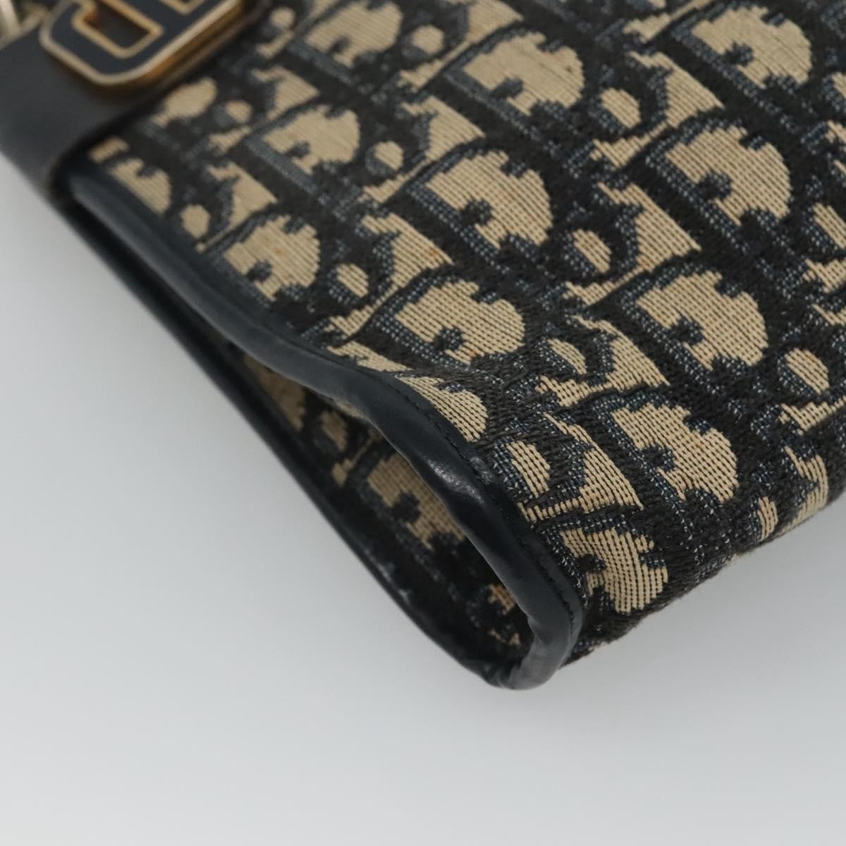 Christian Dior Vintage CD trotter Shoulder bag Canvas, NAVY, CANVAS, Shoulder bag