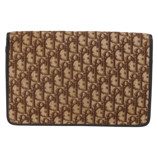 Christian Dior Vintage Trotter Shoulder Bag Canvas, BROWN, CANVAS, Shoulder bag