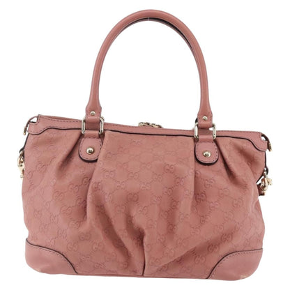 Gucci Sukey Top Handle Satchel Guccissima Leather, PINK, LEATHER, Handbag