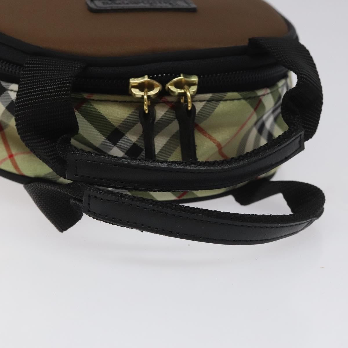 Burberry Nova Check Handbag Nylon, BROWN, NYLON, Handbag