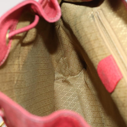 Gucci Vintage Bamboo Backpack Suede, RED, SUEDE, Backpack