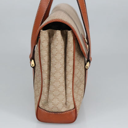 Celine Vintage Macadam Handbag Macadam, BEIGE, PVC,CANVAS, Handbag