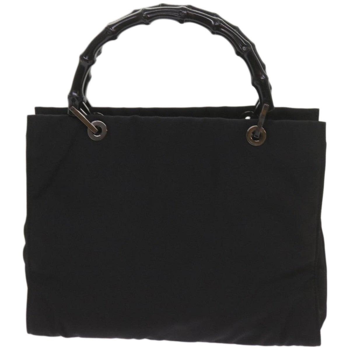 Gucci Bamboo Shopper Tote Canvas, BLACK, CANVAS, Tote bag