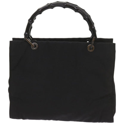 Gucci Bamboo Shopper Tote Canvas, BLACK, CANVAS, Tote bag