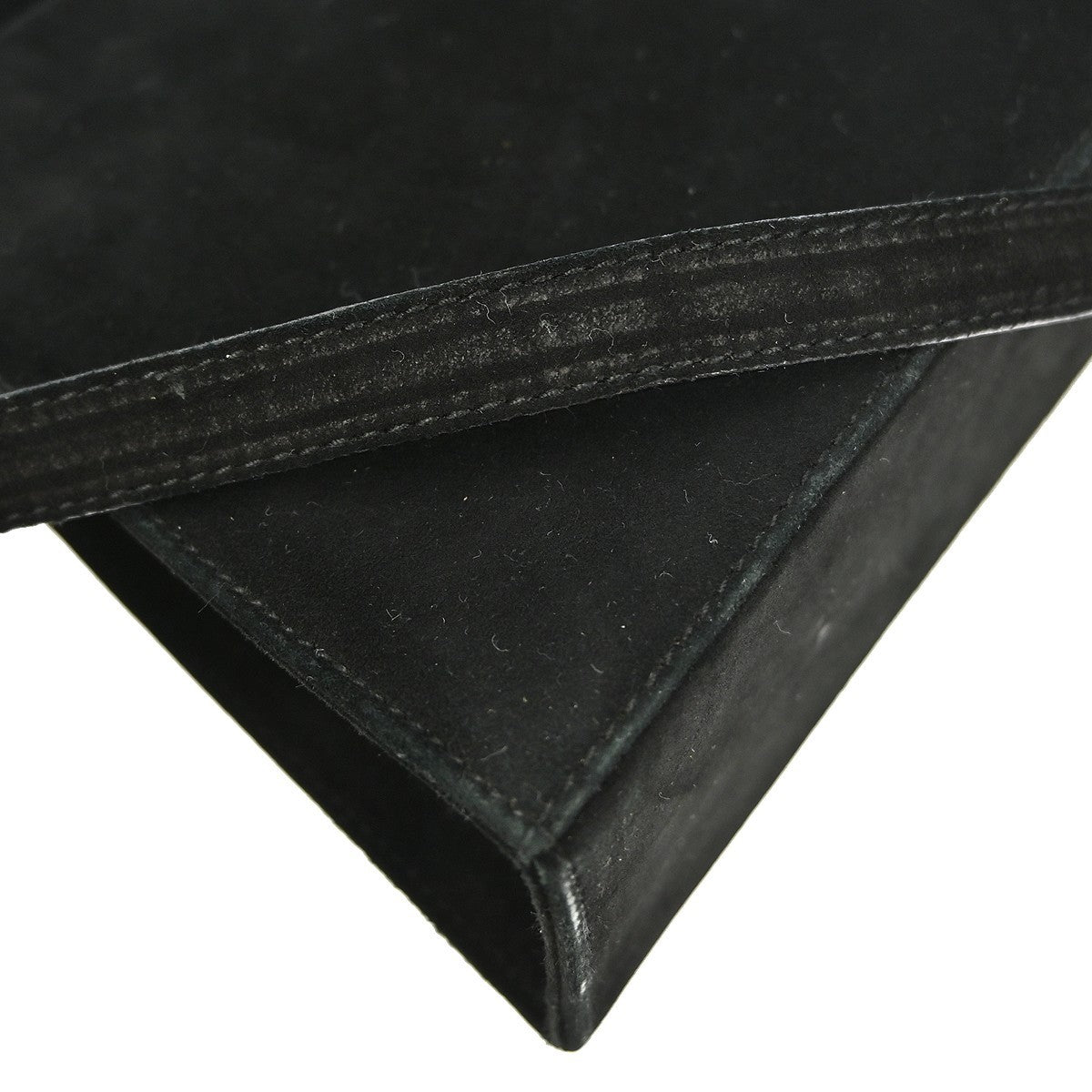 Salvatore Ferragamo Vintage Vara Bow Handle Shoulder Bag Suede, BLACK, SUEDE, Handbag