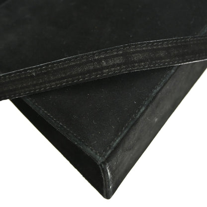 Salvatore Ferragamo Vintage Vara Bow Handle Shoulder Bag Suede, BLACK, SUEDE, Handbag