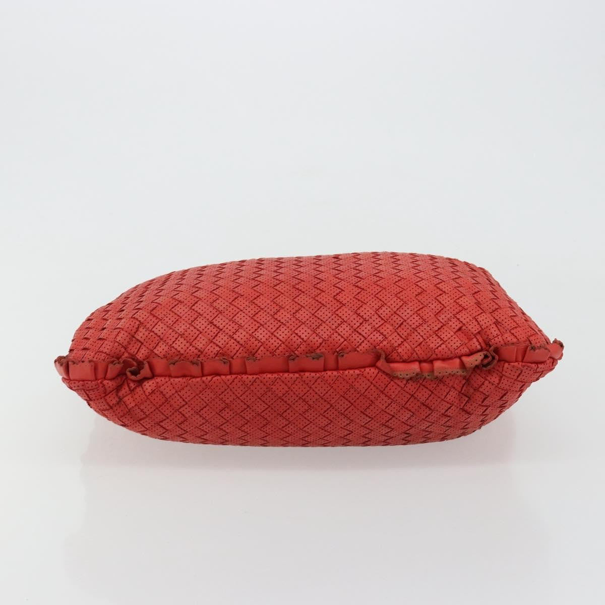 Bottega Veneta Intrecciato Shoulder bag Leather, Red, Leather, Shoulder Bag