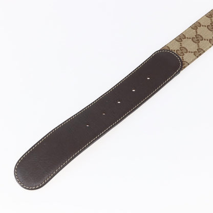 Gucci G Buckle Belt Leather, BEIGE, CANVAS, Belts