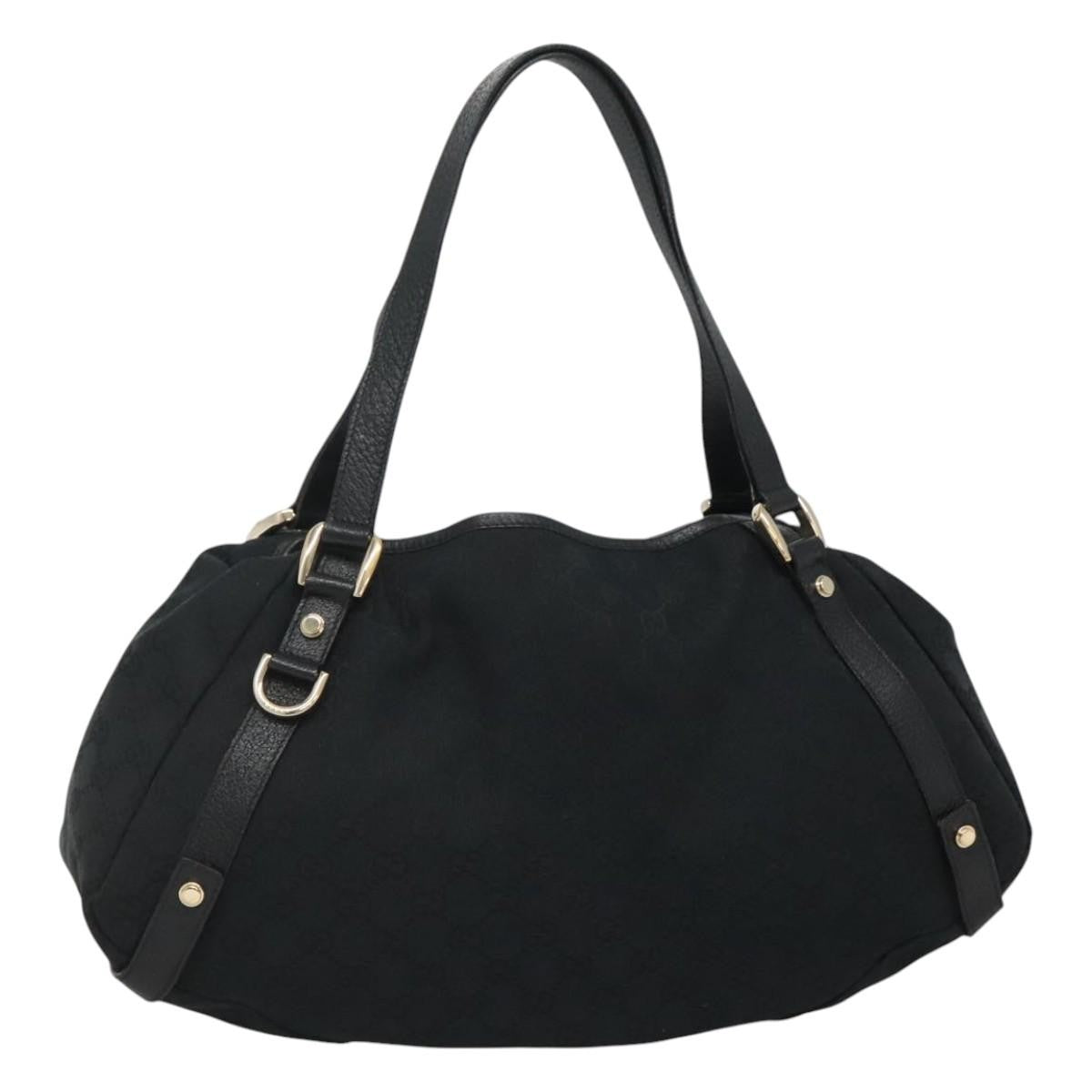 Gucci Abbey Shoulder Bag GG Canvas, BLACK, CANVAS, Shoulder bag