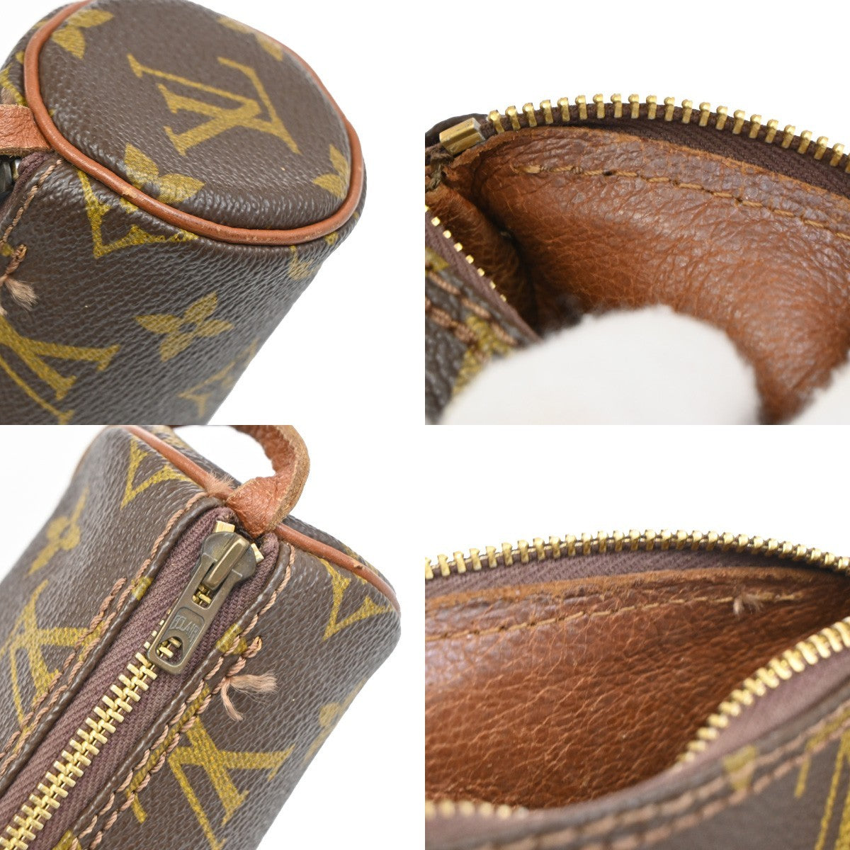 Louis Vuitton Papillon Pochette Monogram Canvas, BROWN, CANVAS, Clutche & pouche