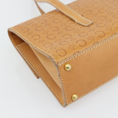Celine C Macadam Handbag Canvas, Beige, Canvas, Handbag