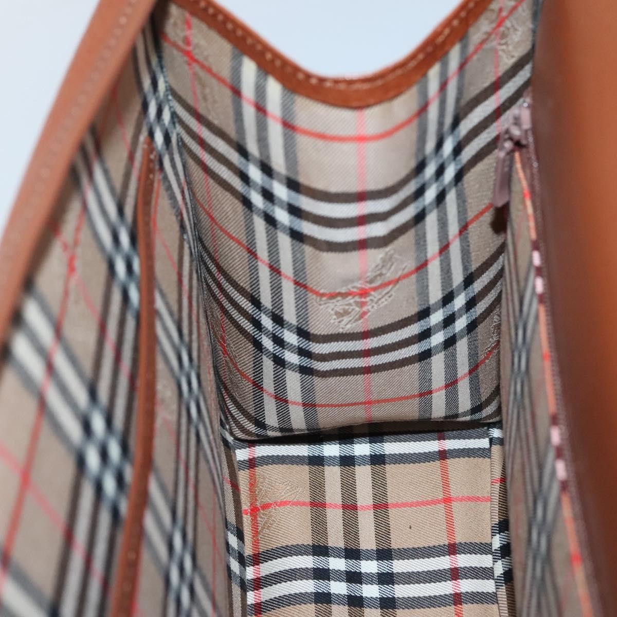 Burberry Vintage Handbag Leather, BROWN, LEATHER, Handbag