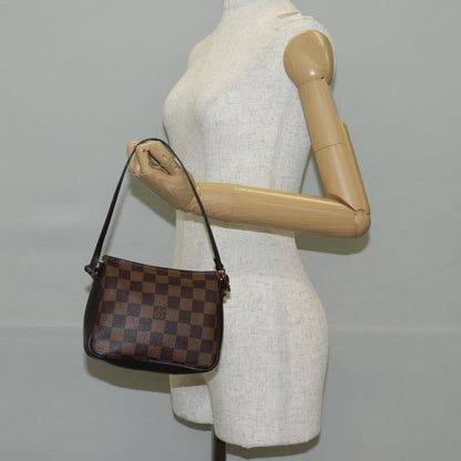 Louis Vuitton Trousse Make Up Bag Damier, BROWN, CANVAS, Clutche & pouche