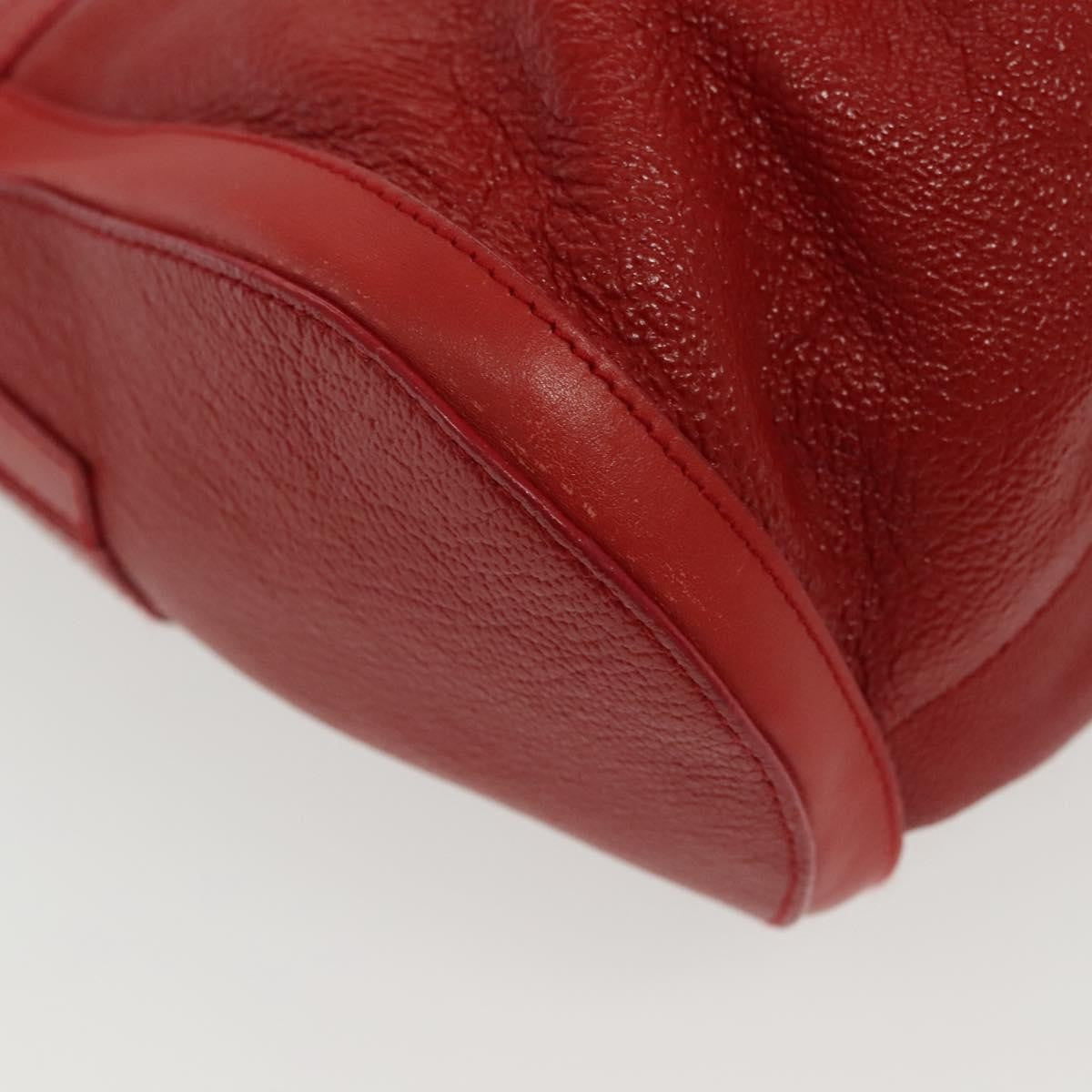 Bvlgari Chandra Top Handle Bag Leather, RED, LEATHER, Shoulder bag