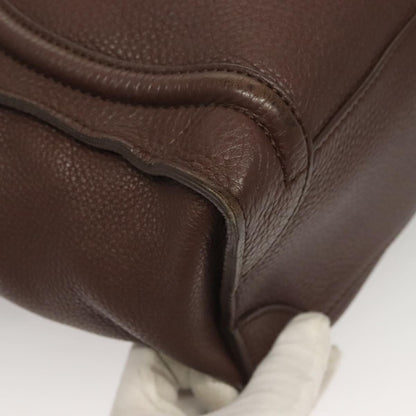 Celine Shopper Luggage Leather, BROWN, LEATHER, Handbag