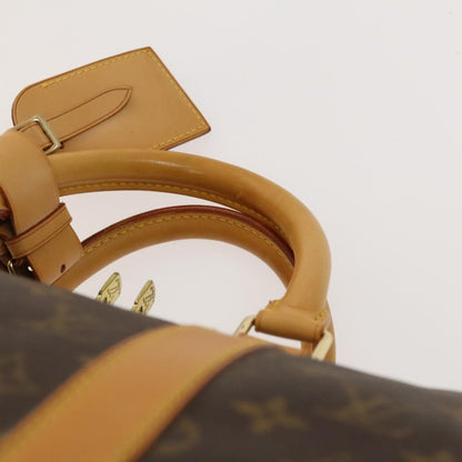 Louis Vuitton Keepall Bag Monogram Canvas, BROWN, CANVAS, Travel bag