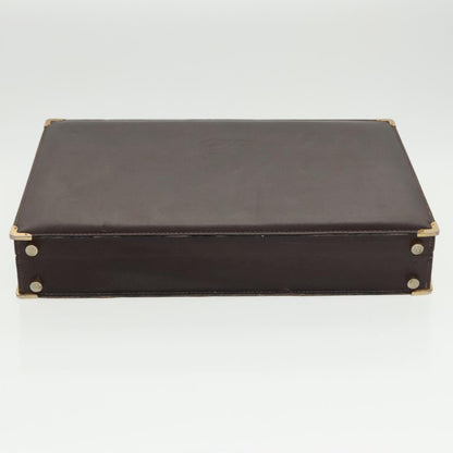 Loewe Anagram Business Leather, BROWN, LEATHER, Briefcase