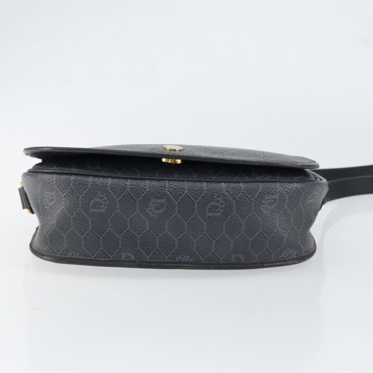 Christian Dior Vintage Honeycomb Shoulder Bag Canvas, BLACK, CANVAS, Shoulder bag