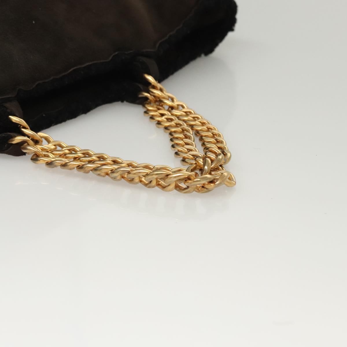 Chanel Chain Handle Bag Leather, BROWN, LEATHER, Tote bag