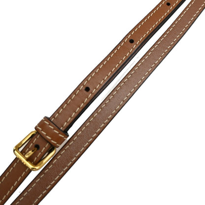 Celine Cuir Triomphe Box Bag Leather, Brown, Leather, Handbag