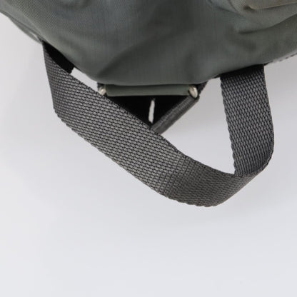 Prada Double Front Pocket Backpack Tessuto, Gray, Nylon, Backpack