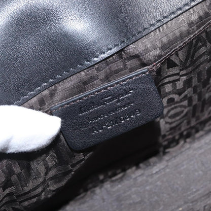 Salvatore Ferragamo Gancini Chain Shoulder bag Patent leather, BLACK, PATENT_LEATHER, Shoulder bag