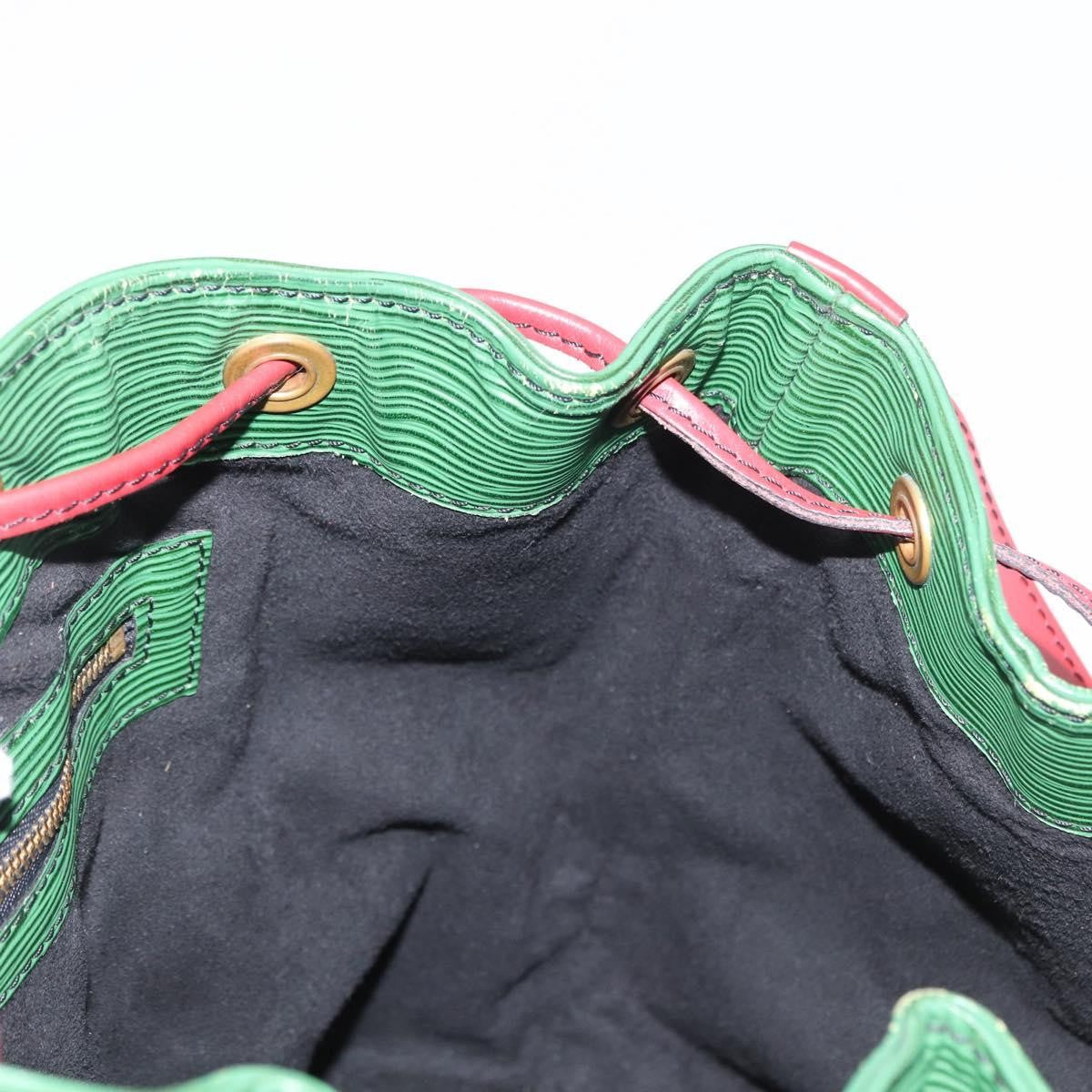 Louis Vuitton Bicolor Petit Noe Handbag Epi Leather, GREEN, LEATHER, Shoulder bag