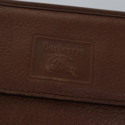 Burberry Vintage Pouch Leather, Brown, Leather, Clutch