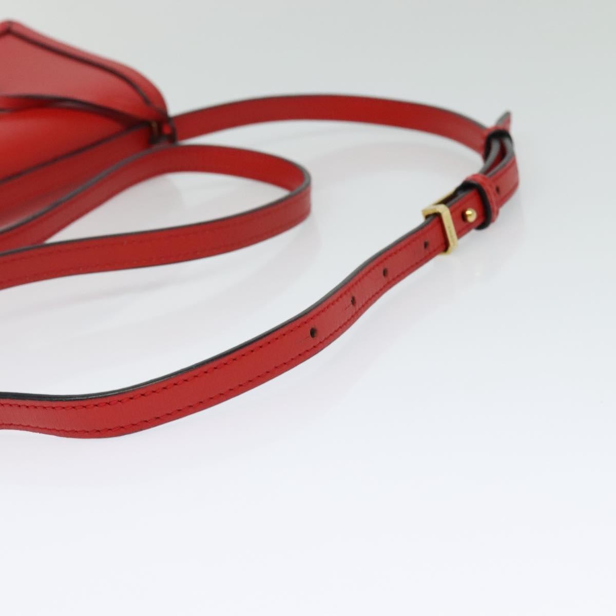 Loewe Barcelona Shoulder Bag Leather, RED, LEATHER, Shoulder bag