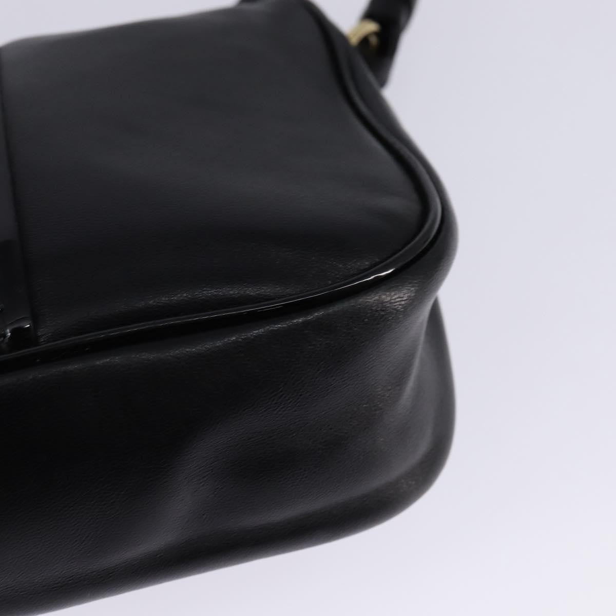 Salvatore Ferragamo Vala Shoulder Bag Leather, BLACK, LEATHER, Shoulder bag