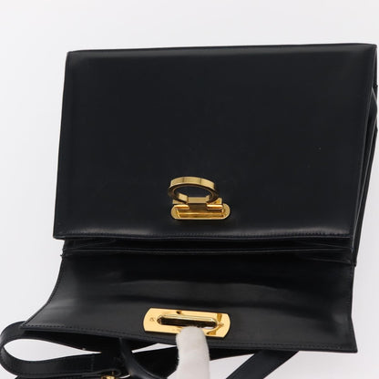 Salvatore Ferragamo Convertible Top Handle Bag Leather, NAVY, LEATHER, Handbag