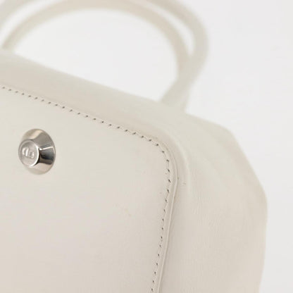 Christian Dior Vintage Handbag Leather, WHITE, LEATHER, Handbag