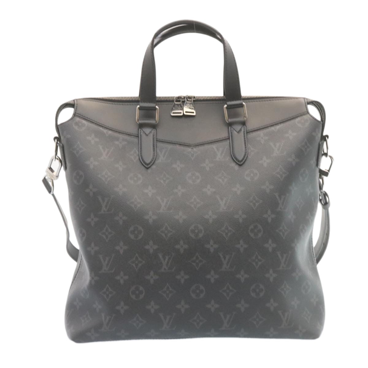 Louis Vuitton Explorer Tote Monogram Eclipse Canvas, BLACK, CANVAS, Tote bag